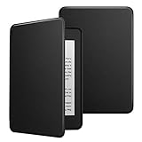 MoKo Case Fits Kindle Paperwhite (10th Gen, 2018 Releases), Premium Ultra Lightweight Shell Cover with Auto Wake/Sleep for Amazon Kindle Paperwhite 2018 E-Reader - Black