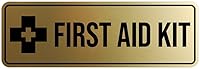 Vista 14 de Letrero de botiquín de primeros auxilios estándar (negro)