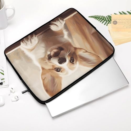 Housse ordinateur portable antichoc légère Corgi pour éviter les rayures