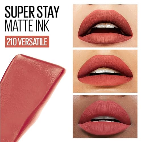 Image of Maybelline New York SuperStay Matte Ink Liquid Lipstick - 210 Versatile, Highly pigmented, Transfer Proof & Fade Proof. Maybelline New York SuperStay Matte Ink Liquid Lipstick Lasts Up To 16Hr | 5ml