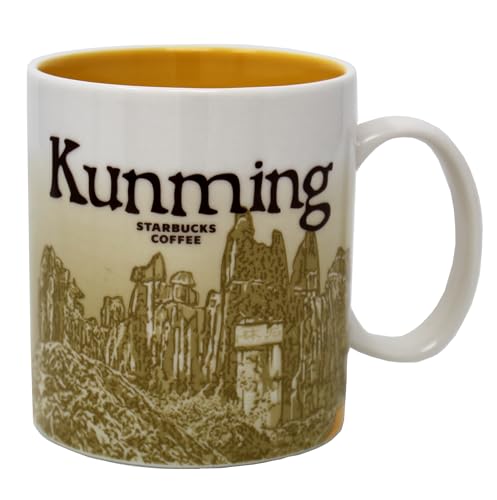 Taza de Cerámica Starbucks Kunming 16 Oz miniatura 1
