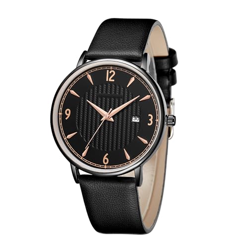 CIVO Reloj Hombre Cuero Elegante Analógicos Cuarzo Impermeable Reloj Señora Retro Moda Reloj Vestir Clásico Regalo para Hombr