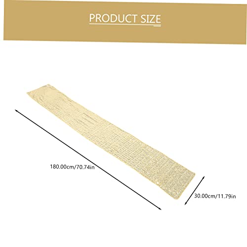 Chemin de table sequins dorés TOPBATHY de style élégant pour réceptions
