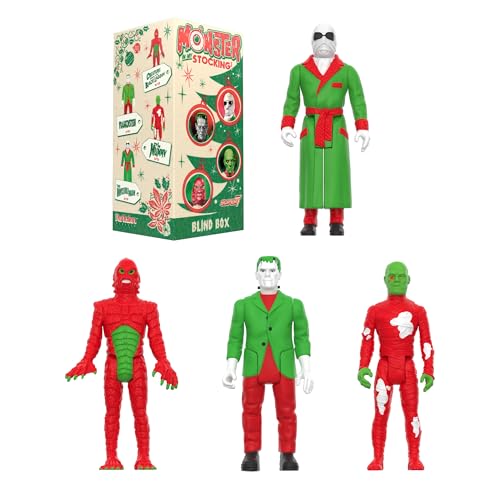 Image of Super7 Universal Monsters Blind Box Flat - (12 Pack) 3.75 inch Universal Monsters Movies Action Figure Classic Movie Collectibles and Retro Toys