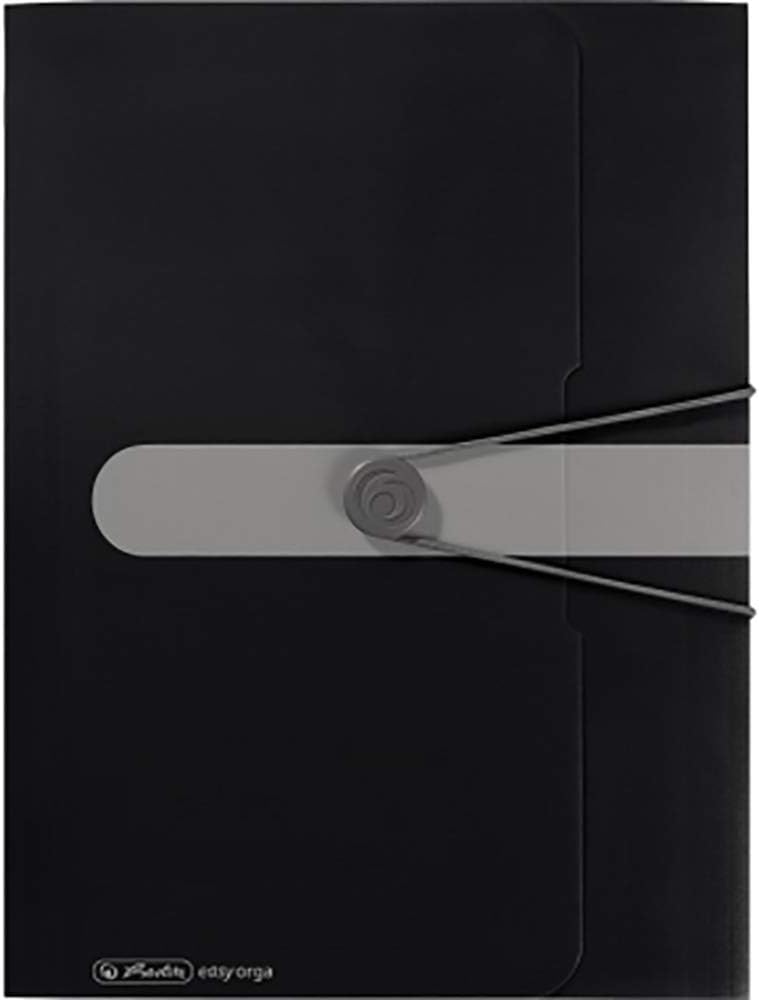 Herlitz 11205986 Polypropylene (PP) Black Square Cut Folder 11205986
