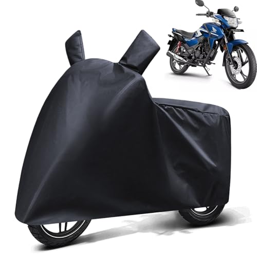 Image of FABTEC Waterproof Bike Body Cover Compatible with Honda SP 125, A1 (Black)