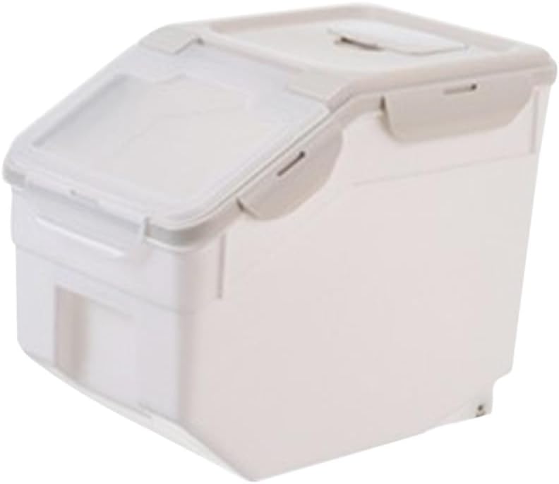 Pet Food Storage Bin Airtight Sealing Container Small Nordic Style 8-12 Lbs Capacity for Dogs and Cats