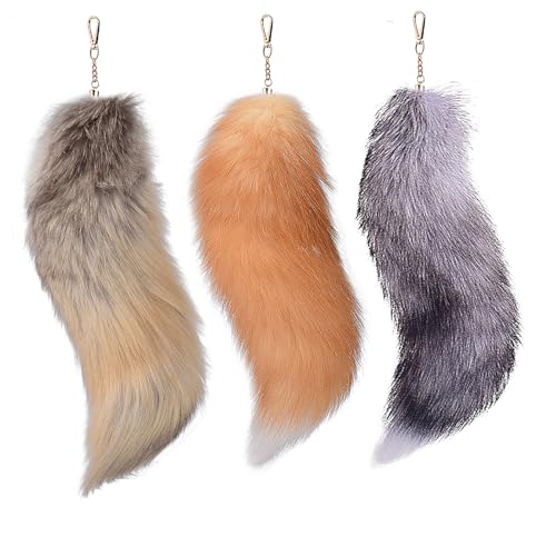 Porte-clés queue de renard pour personnaliser votre sac à main