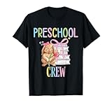 Photo Gallery preschool crew cute bunny rabbit lover kids girls teacher maglietta Photo Gallery preschool crew cute bunny rabbit lover kids girls teacher maglietta