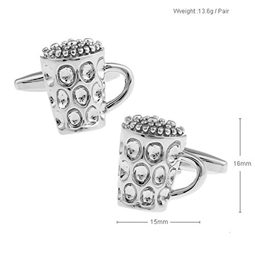Mancuernillas de plata para hombre KnBoB miniatura 5