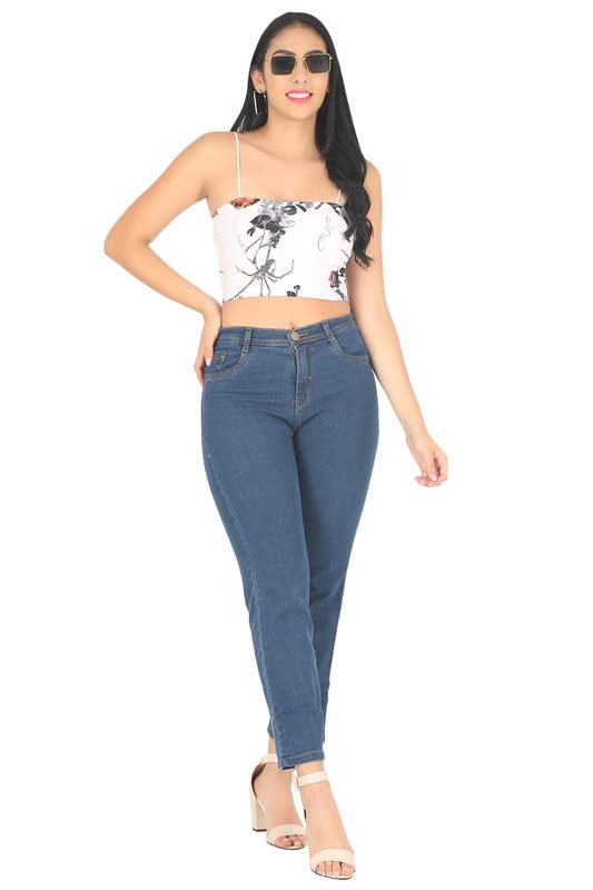MANTOCK Women’s Denim Straight Fit Jeans