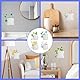 SwirlColor Lichtschalter Aufkleber, 4-teilige Lotus Blume Wandaufkleber PVC Lichtschalter Abdeckungen Wasserdichte Dekor Aufkleber Wandschalter Aufkleber für Wohnzimmer Küche Büro