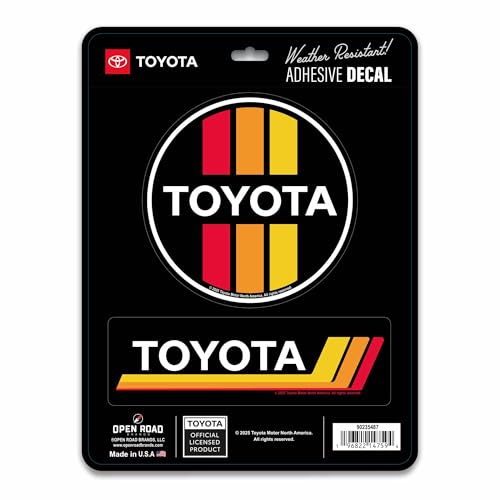 Dale Vida A Tu Auto Con El Adhesivo TOYOTA RACING 9" - Calcomanía De Vinilo Premium Envío Gratis