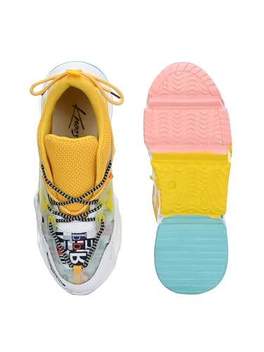 Image of KNOOS Girl's Walking Gym Training Workout Shoes Sneakers for Women