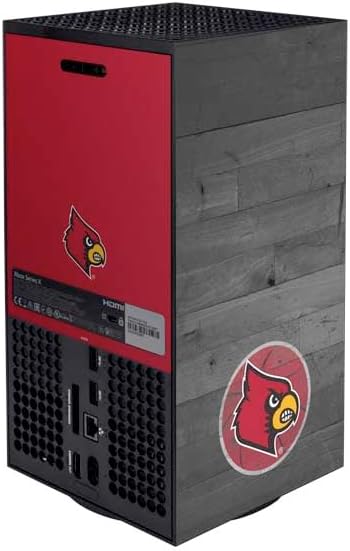 Skinit Decal Gaming Skin Compatible with Xbox Series X Bundle - Officially Licensed University of Louisville Cardinals Basketball Design