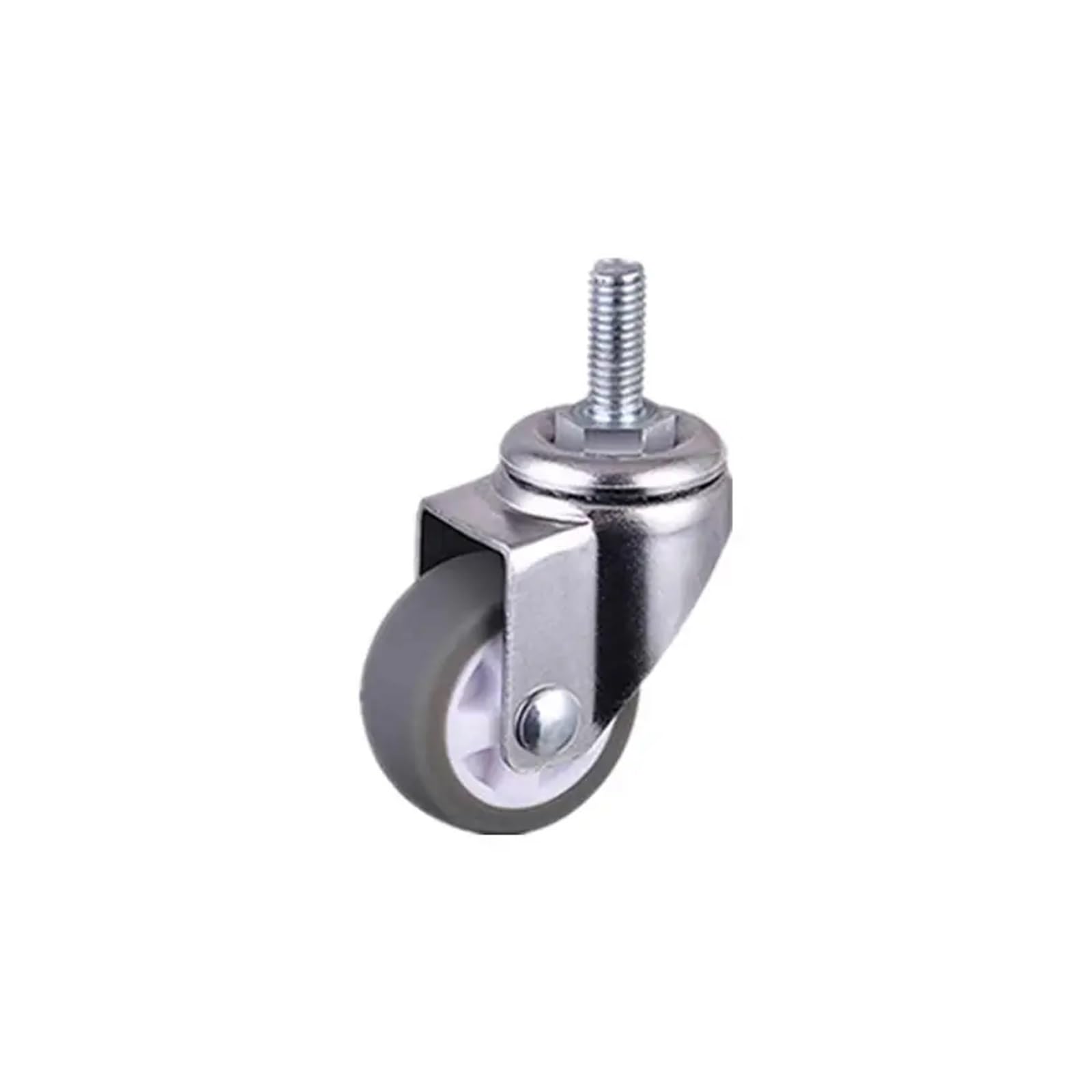 MXXDMOPD 4 Pieces/lot 1 inch/1.25 .5 inch/2 inch Lightweight TPE casters Mini Screw Universal Pulley(Screw,2 inch)