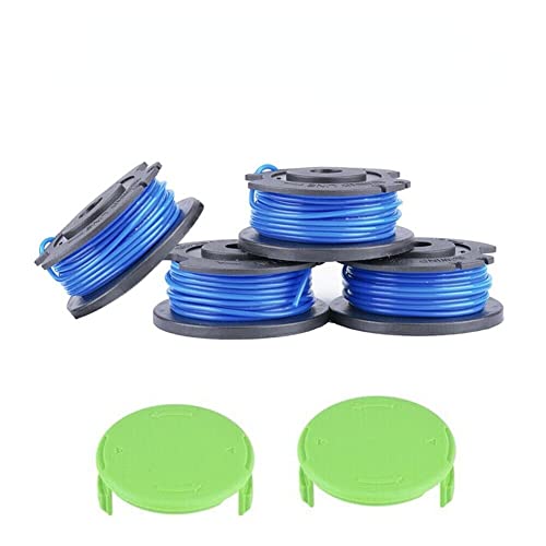 Luxuypon 2* Cap+4* Spool Line For Greenworks Cordless String Trimmer Models 29252