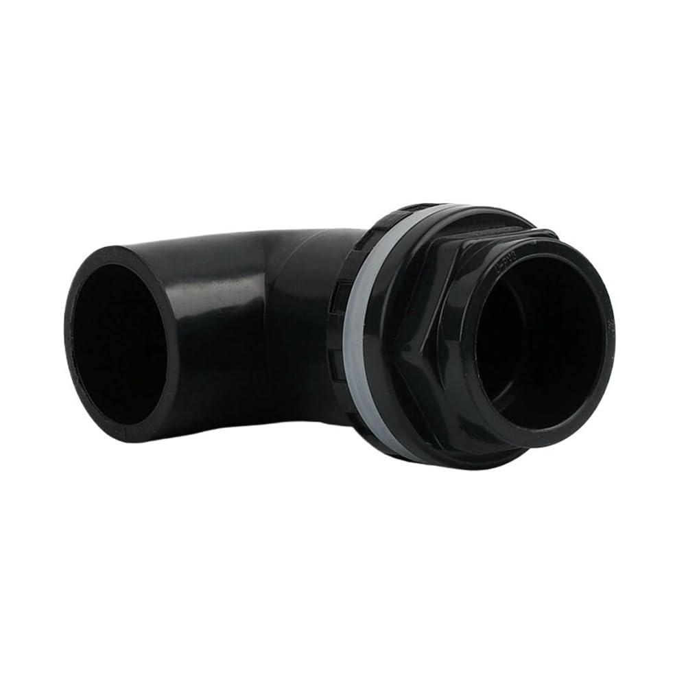 Pipe Drainage Joint 90 Degree Elbow/Direct Black PVC Pipe Connectors 20~50mm, Inlet Outlet Drain Fitting Overflow Joints 1pc(Yellow,20mm)