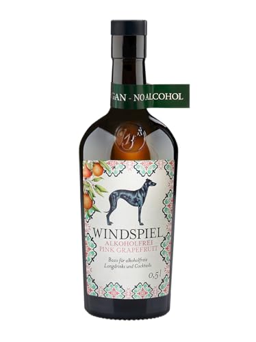 Windspiel Alkoholfrei Pink Grapefruit - Das fruchtige Grapefruit-Destillat ohne Alkohol - Von den Machern des beliebten Windspiel Gin - Für leckere alkoholfreie Drinks (1 x 0,5l)