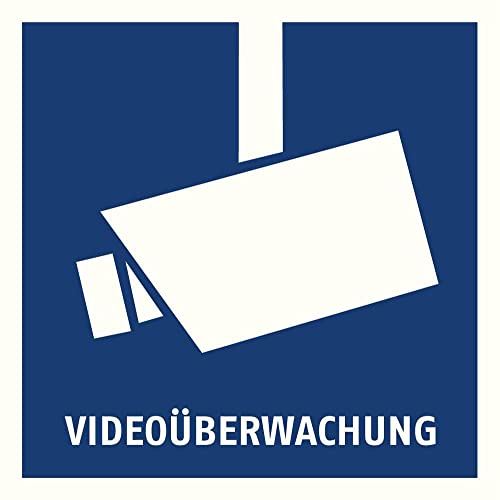 Abus Warnaufkleber Video Berwachung 90 X 90 M