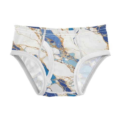 KLL Abstract Marblextured Pattern Little Boys Cotton Briefs Breathable Undies - Main Image