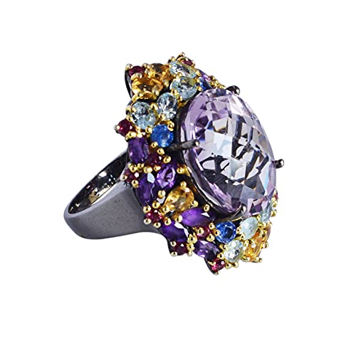 Bague en argent 925 et topaze bleue pour sublimer vos tenues