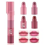 Boobeen Lipstick Crayon Lip Gloss Makeup Lasting Matte Velvet Multi-Color Lipstick Pencil, Crayon Lip Stick Set Gifts for Girls and Women, 4 Colors