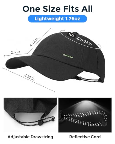 Image of Lightweight Golf Hat for Women Men, UPF 80+ Sun Protection Cap, Breathable Quick-Dry Baseball Cap for Running Sport