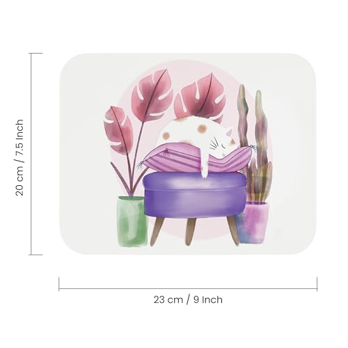 Image of Premium Non-Slip Mouse Pad | Smooth Fabric Surface | Anti-Skid Rubber Base | Office, Home & Gaming