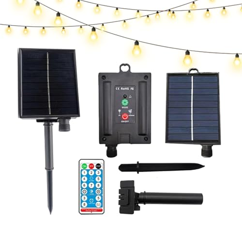Solar Panel with Plug Outlet, Solar Power Outdoor Plug Outlet, Waterproof 31V Outdoor Sol-ar Panel with Ou-tlet, Tools & Home Improvement for Garden Farm Tent Fishing Patio Yard