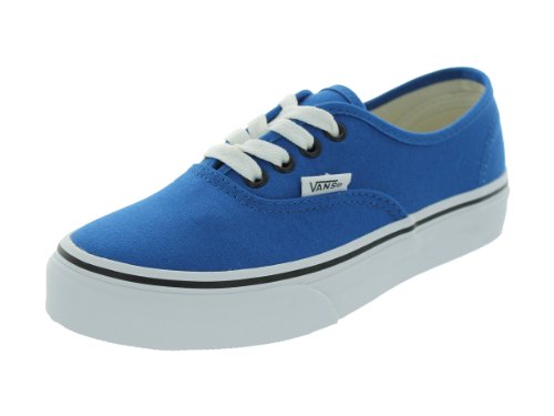 Image of Vans Boy's Fashion Sports Canvas Trainer, Snorkel Blue Black, 3 Big Kid