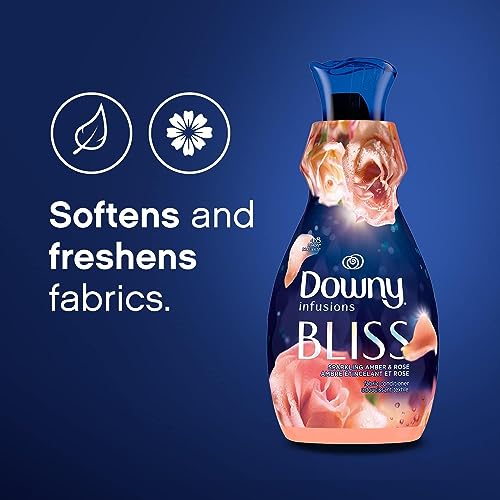 Image of Downy Infusions Laundry Fabric Softener Liquid, Bliss, Sparkling Amber & Rose, 56 Fl Oz