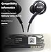 Samsung Earbuds Stereo Headphones 3.5mm compataible with Samsung Galaxy S10 S10e S9 S8 Plus A31 A71 Wired Earphones - with Microphone and Volume Buttons (Black)