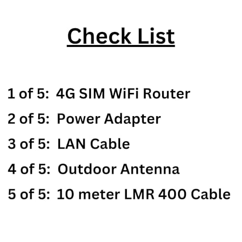Image of 5G /4G SIM Wi-Fi Router with Outdoor Antenna Kit