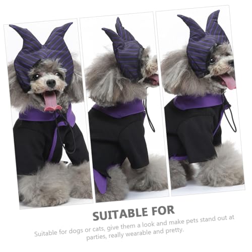 Disfraz de bruja para perro talla S miniatura 7