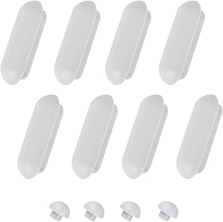 EIHI 12 Pièces Détachées WC, Amortisseur Universel WC,Tampon Universel pour Siège De Toilette Kit D'Amortisseurs,Abattant WC Tampon De Remplacement De Toilette pour La Maison,Le Bureau