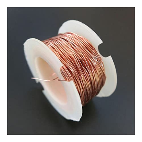 1pcs Dia 0.1mm -0.9mm Cable Copper Wire Magnet Wire Enameled Copper Winding Wire Coil Copper Wire Length 10m/50m (Size : 0.5mm 10m)
