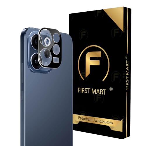Image of FIRST MART Black Camera Lens Protector for Oppo Reno 15C | 9H Tempered Glass, HD Clear, Scratch Resistant, Anti-Fingerprint, Case-Friendly | Pack of 1