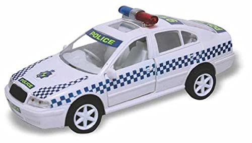 Image of Plastic Toy Police Toy car for Kids. Public Order Response Car Police, Pull Back Action Toys, with Soft Edges. Pack of 1, Weight Around 100 Grams & Length 15 CM. (Blue)