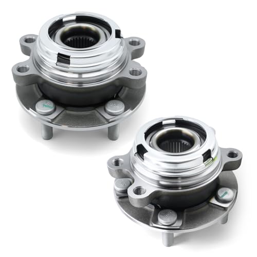 Image of 2Pcs Front Wheel Hub and Bearing Assembly for Nissan Altima 2007-2018, Maxima 2009-2019, Murano 2009-2018, Pathfinder 2013-2019, Quest 2011-2017, Infiniti JX35 2013, QX60 2014-2019, 5 Lug W /ABS 513296