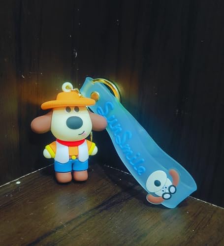 Image of Cute 3D Keychain | Keyring & Quirky Bag Charm | Hard Silicone, Unbreakable | Travel Essential | Kids Friendly | Strap & Bag Hook