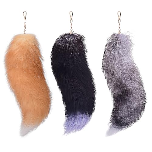 Queue de renard pour sac à main et clés : embellissez votre quotidien