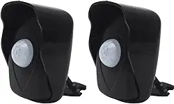 Kit 2x Sensor De Presença Microcontrolado 180º Com Fotocélula E 6 Funções Externo QA26M