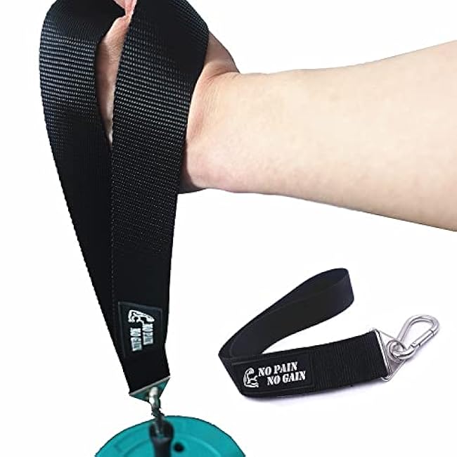 Arm Wrestling Training Strap Belt Hand Grip Arm Finger Forearm Exerciser Strengthener for Cable Machine and Free Weight