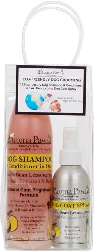 Aroma Paws Gift Pack, Includes Shampoo and Spray Vanilla Lemongrass