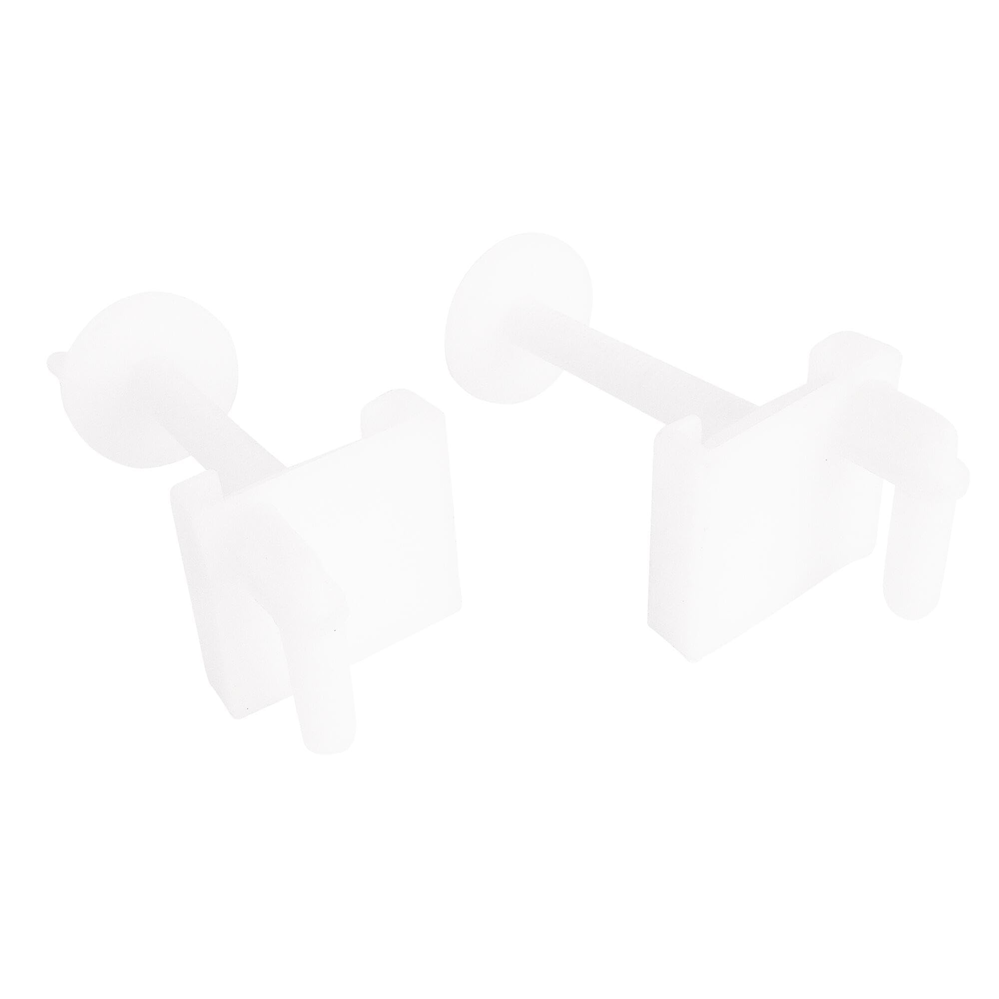 SOMATHERM FOR YOU - Flap fissazione WC con 2 viti con teste quadrate, due dadi 2 e piastra - plastica