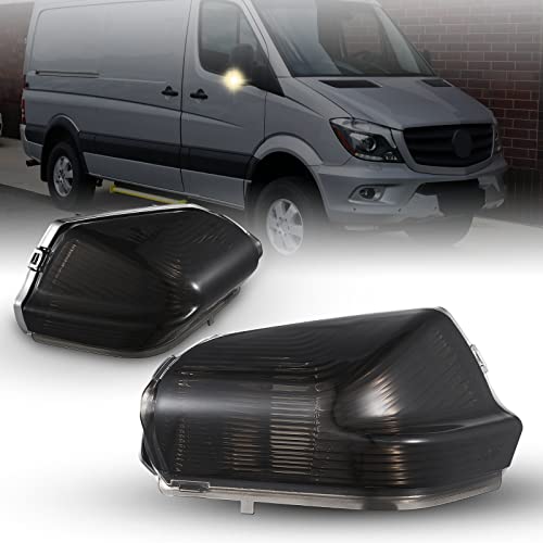 TOPTHAN Indicateurs pour Mercedes Benz MB Sprinter 906 06/2006-01/2018, 907/910 02/2018-up; Volkswagen VW Crafter 30-50 (2E) 2006-2016, Clignotant Séquentiel Latéral Rétroviseur, 1 Paire Cover