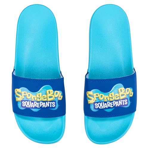 Odd Sox – SpongeBob SquarePants Slides–Soft Slip-On Sandals – Unisex Comfort House Slippers-Indoor/Outdoor Footwear