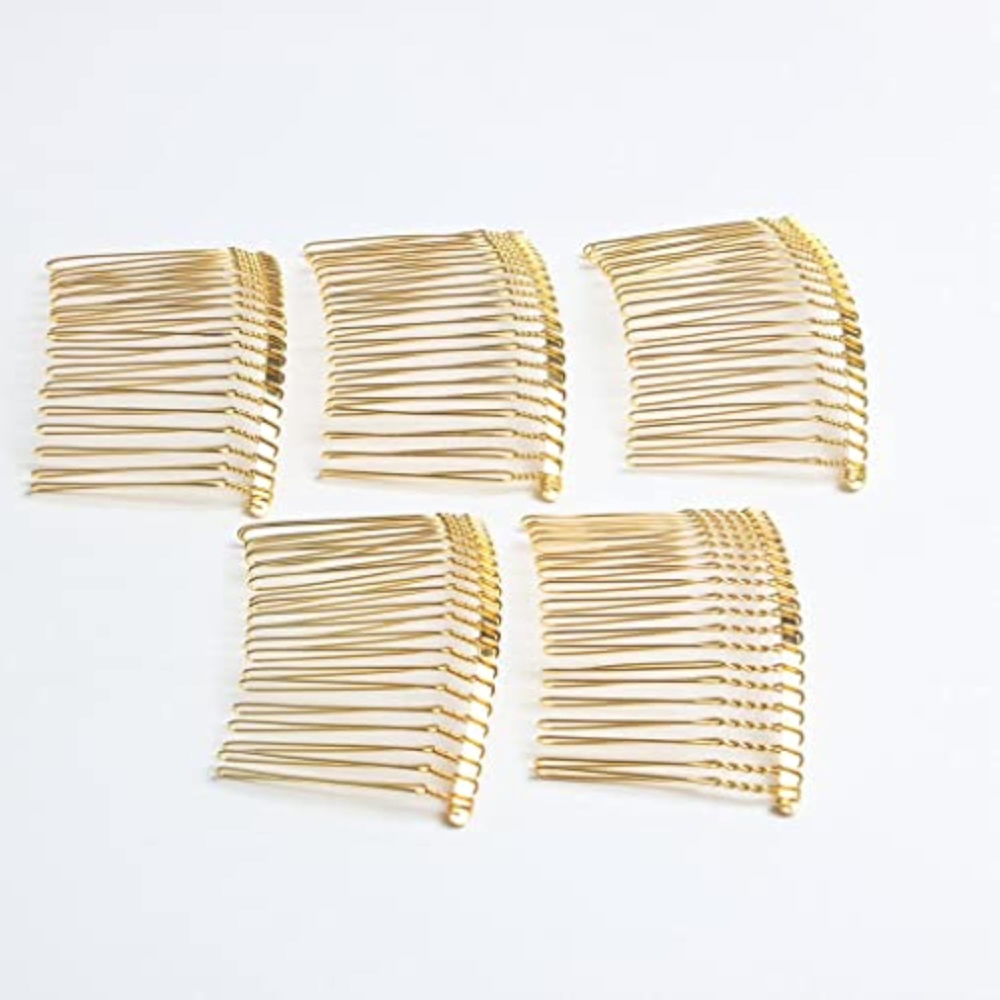 Alloy Hair Comb for Women, Wedding Jewelry Making, Gold