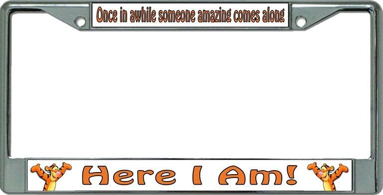 Marco de matrícula cromado